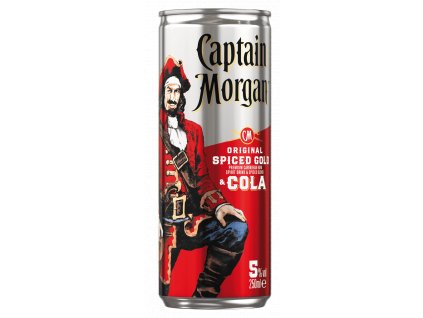 Captain Morgan Original Spiced Gold & Cola 5% 0,25l Plech x6
