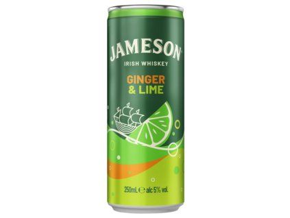 Jameson Ginger Ale & Lime 5% 0,25l Plech x6