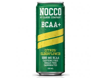 Nocco BCAA+ Citrón/Bazový kvet 330 ml (vrátane zálohy)