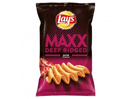 Lay's Maxx Vyprážané zemiakové lupienky s príchuťou slaniny 120 g