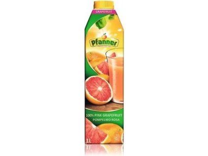 Pfanner Ružový grapefruit 100% 1l