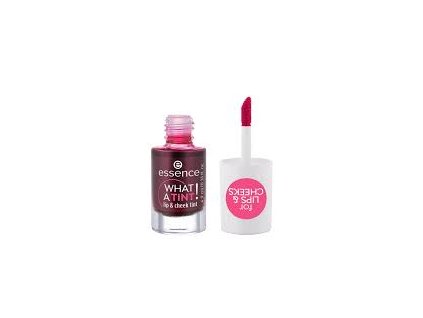 Essence What A Tint! lesk na pery a rúž 01 Bozk od ruže 4,9 ml