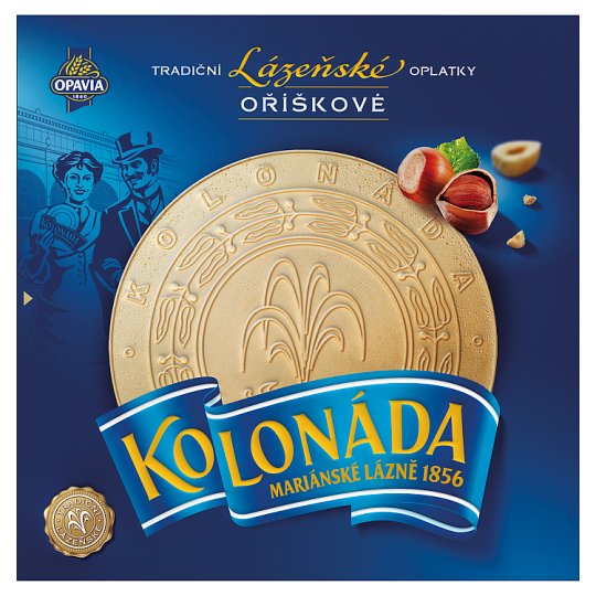 Opavia Kolonáda kúpeľné oplátky lieskovoorieškové 175 g