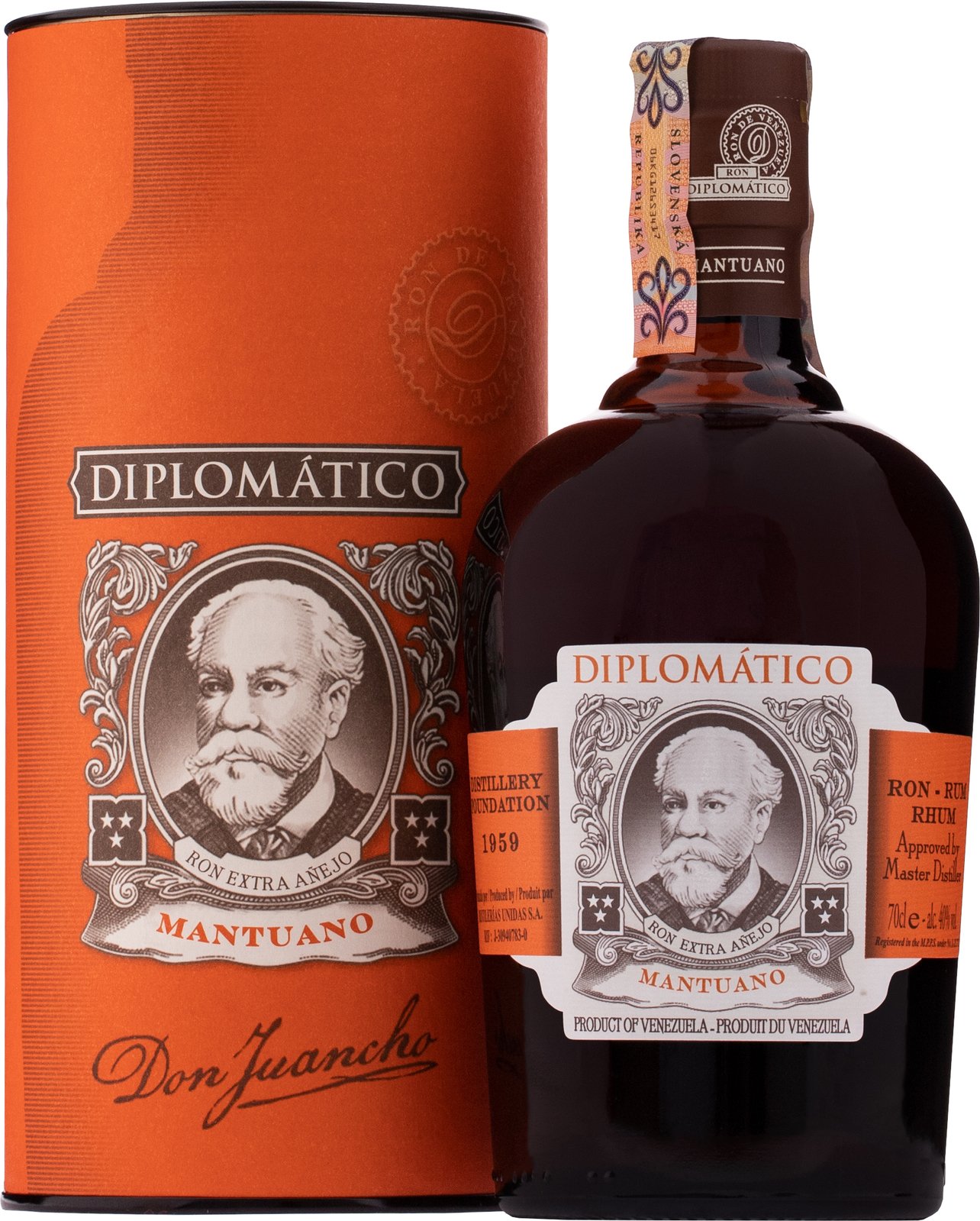 Diplomático Mantuano 40% 0,7 l (kazeta)