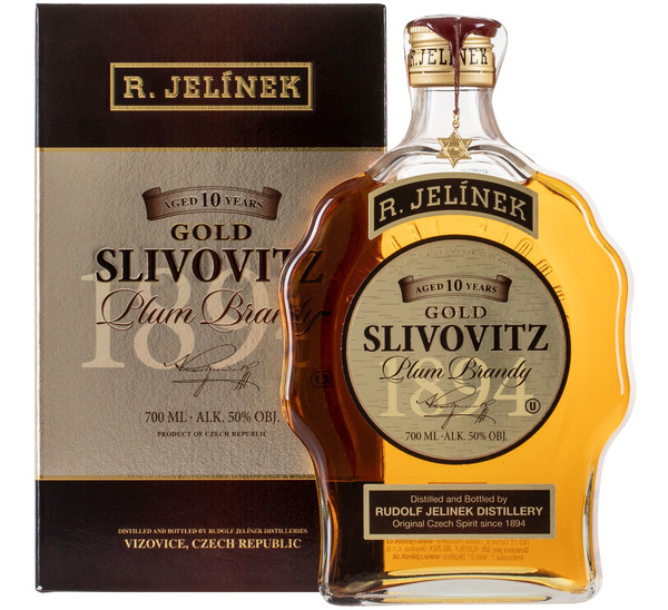 Rudolf Jelínek Slivovica Gold Kosher 10y 50% 0,7 l (kartón)