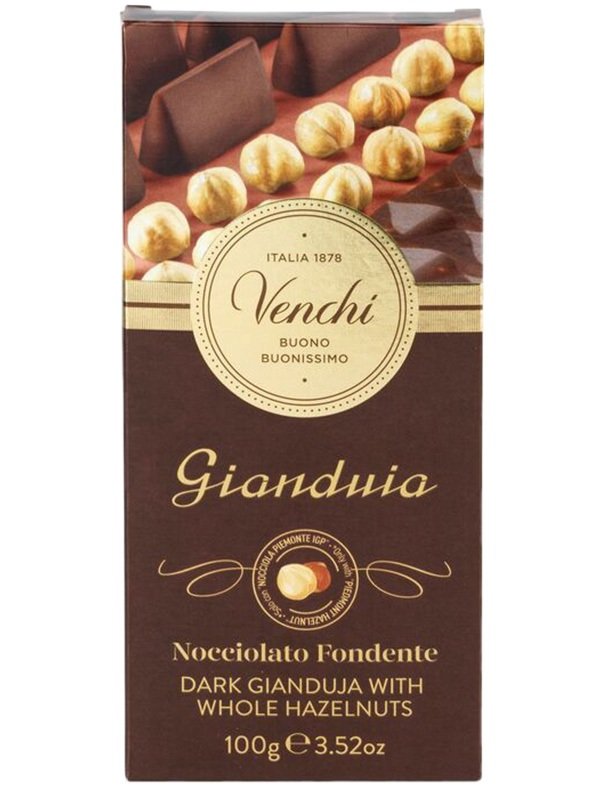 VENCHI Gianduia Horká čokoláda s lieskovými orieškami 100g