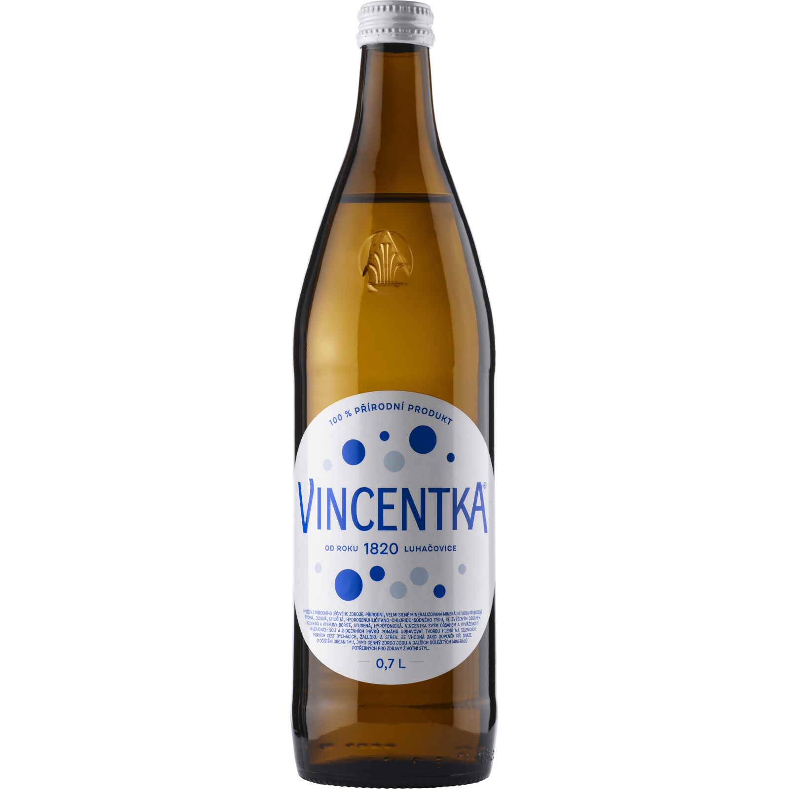 Vincentka liečivá minerálna voda 700 ml