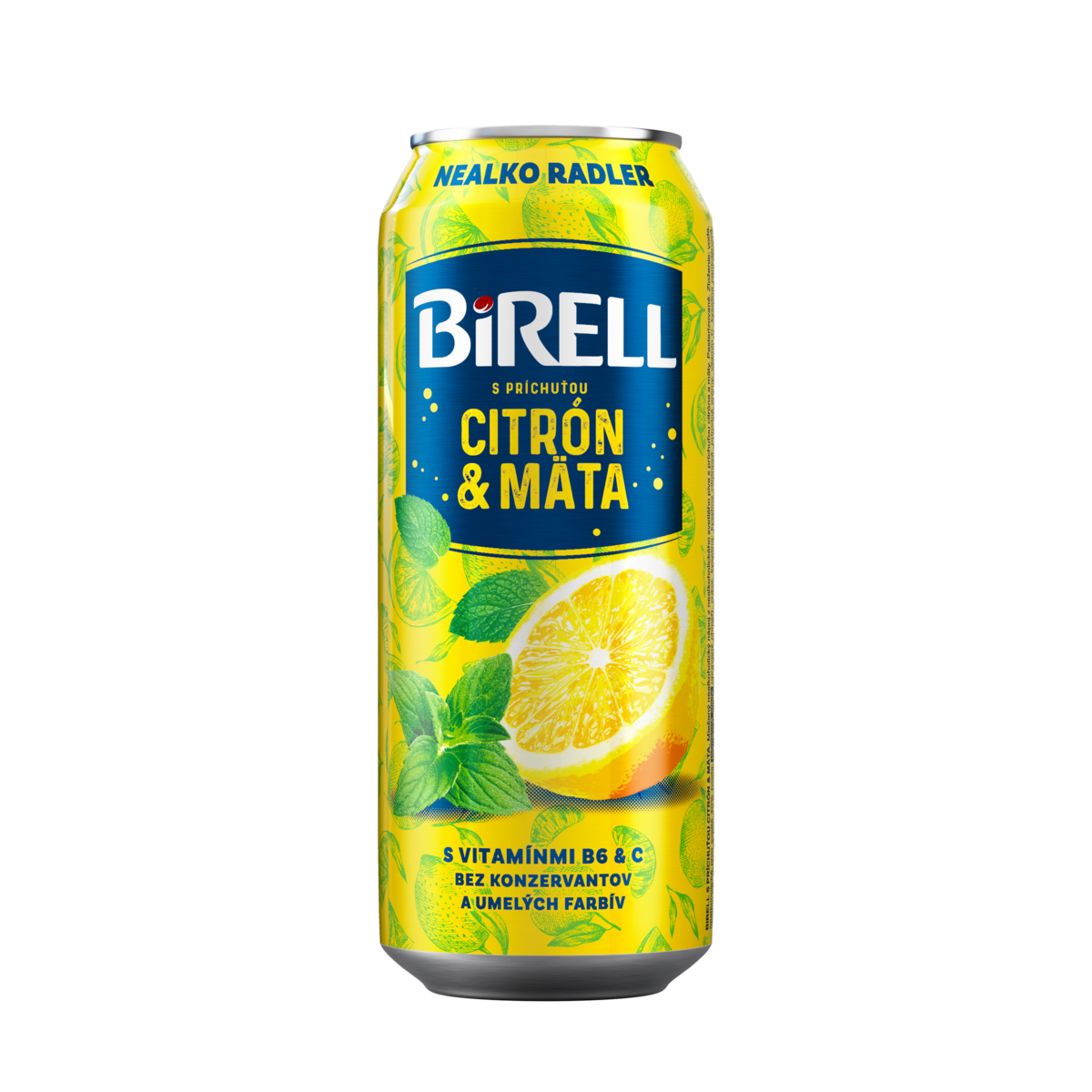 Birell Radler nealkoholický citrón-mäta 500 ml
