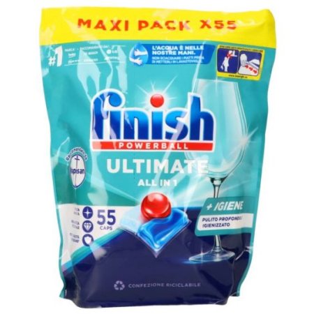 Finish Power All in 1 Hygiene tablety do umývačky riadu 55ks