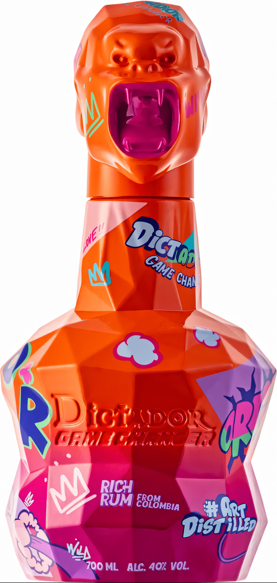 Dictador Game Changer Orange & Pink Bottle 40% 0,7 l (čistá fľaša)