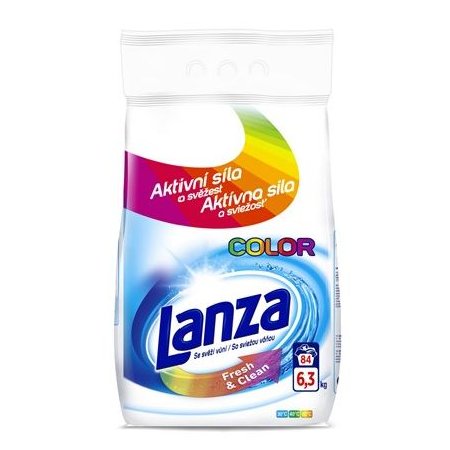Lanza Fresh & Clean Color prací prášok 6,3kg na 84 praní