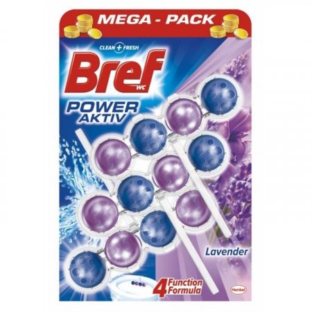 Bref Power Aktiv WC blok Lavender 3x50g