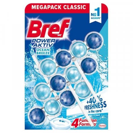 Bref Power Aktiv WC blok Ocean 3x50g