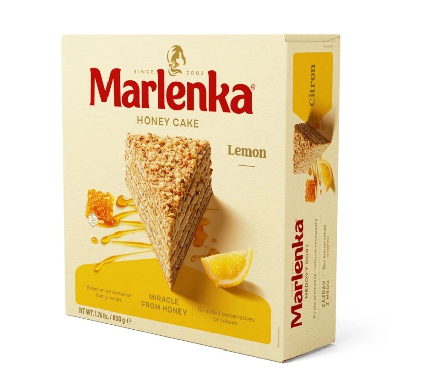 Marlenka Medová torta citrónová 800g