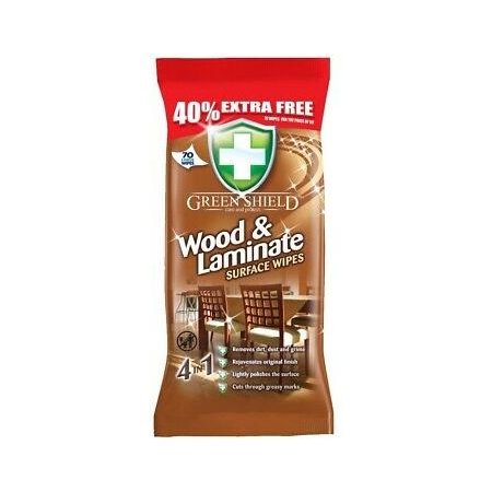 Greenshield Wood&Laminate 4v1 vlhčené obrúsky 70ks