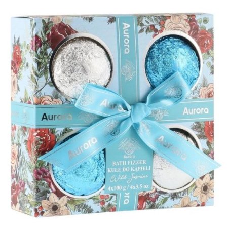Aurora Wild Jasmin set šumivých gúľ do kúpeľa 4x100g