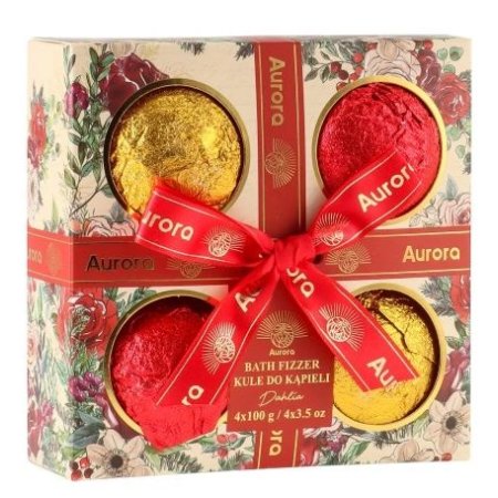 Aurora Dahlia set šumivých gúľ do kúpeľa 4x100g