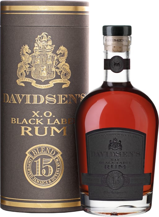 Davidsen's X.O. Black Label 40% 0,7 l (tuba)