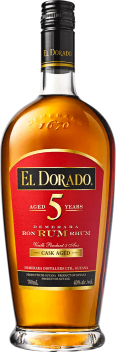 El Dorado 5y 40% 0,7 l (čistá fľaša)