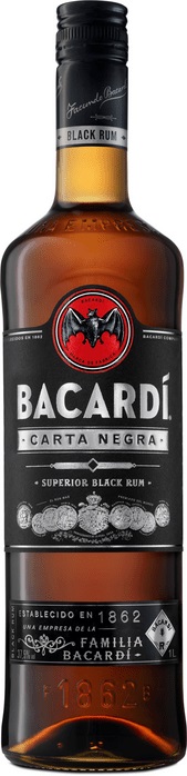 Bacardi Carta Negra 37,5% 1 l (čistá fľaša)