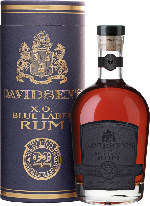 Davidsen's X.O. Blue Label 42% 0,7 l (tuba)
