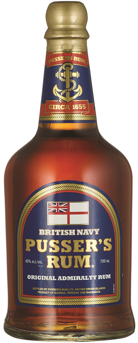 Pusser´s British Navy Admiralty 40% 0,7 l (čistá fľaša)