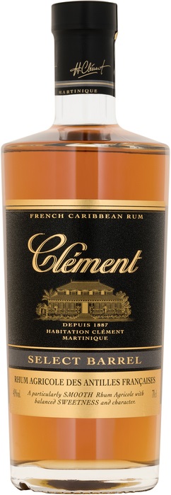 Clement select barrel 40% 0,7 l (čistá fľaša)