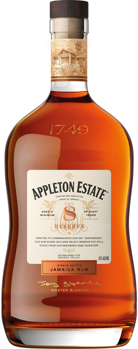 Appleton Estate Reserve 8y 43% 0,7 l (čistá fľaša)