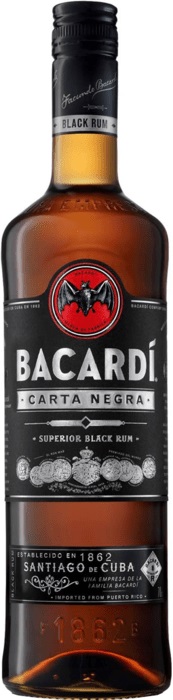 Bacardi Carta Negra 37,5% 0,7 l (čistá fľaša)