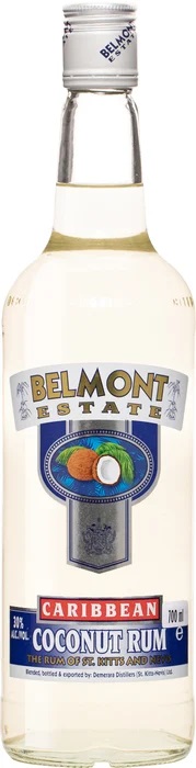 Belmont Estate White Coconut 30% 0,7 l (čistá fľaša)