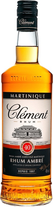 Clément Rhum Ambre 40% 0,7 l (čistá fľaša)