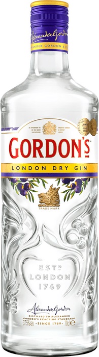 Gordon's Dry Gin 37,5% 0,7 l (čistá fľaša)