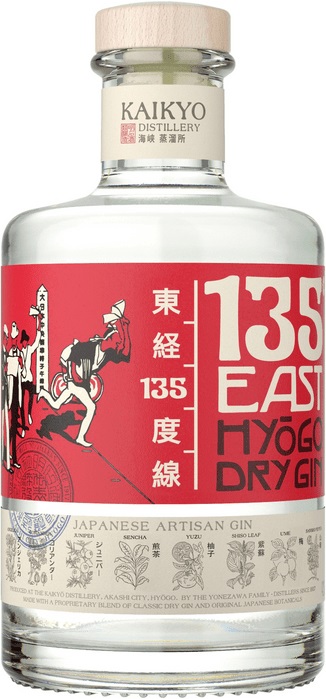 135 East Hyogo Dry Gin 42% 0,7 l (čistá fľaša)