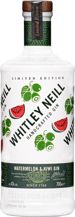 Whitley Neill Watermelon & Kiwi Gin 43% 0,7 l (čistá fľaša)