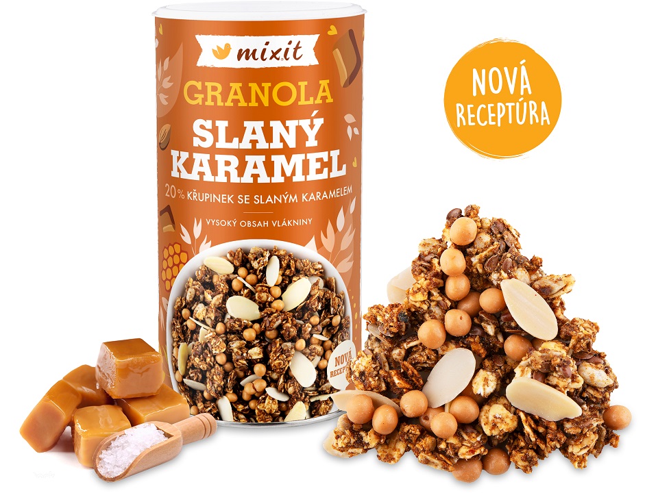 Mixit Granola z pece - Slaný karamel 550g