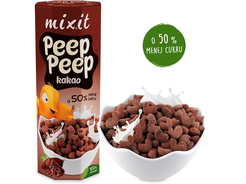Mixit BIO Cereálie Peep Peep - Kakao 280g
