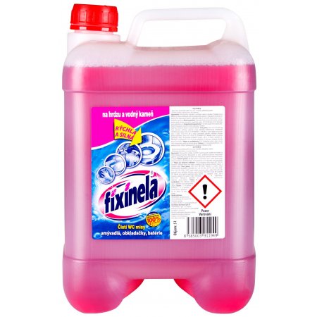 Fixinela 5l na hrdzu a vodný kameň