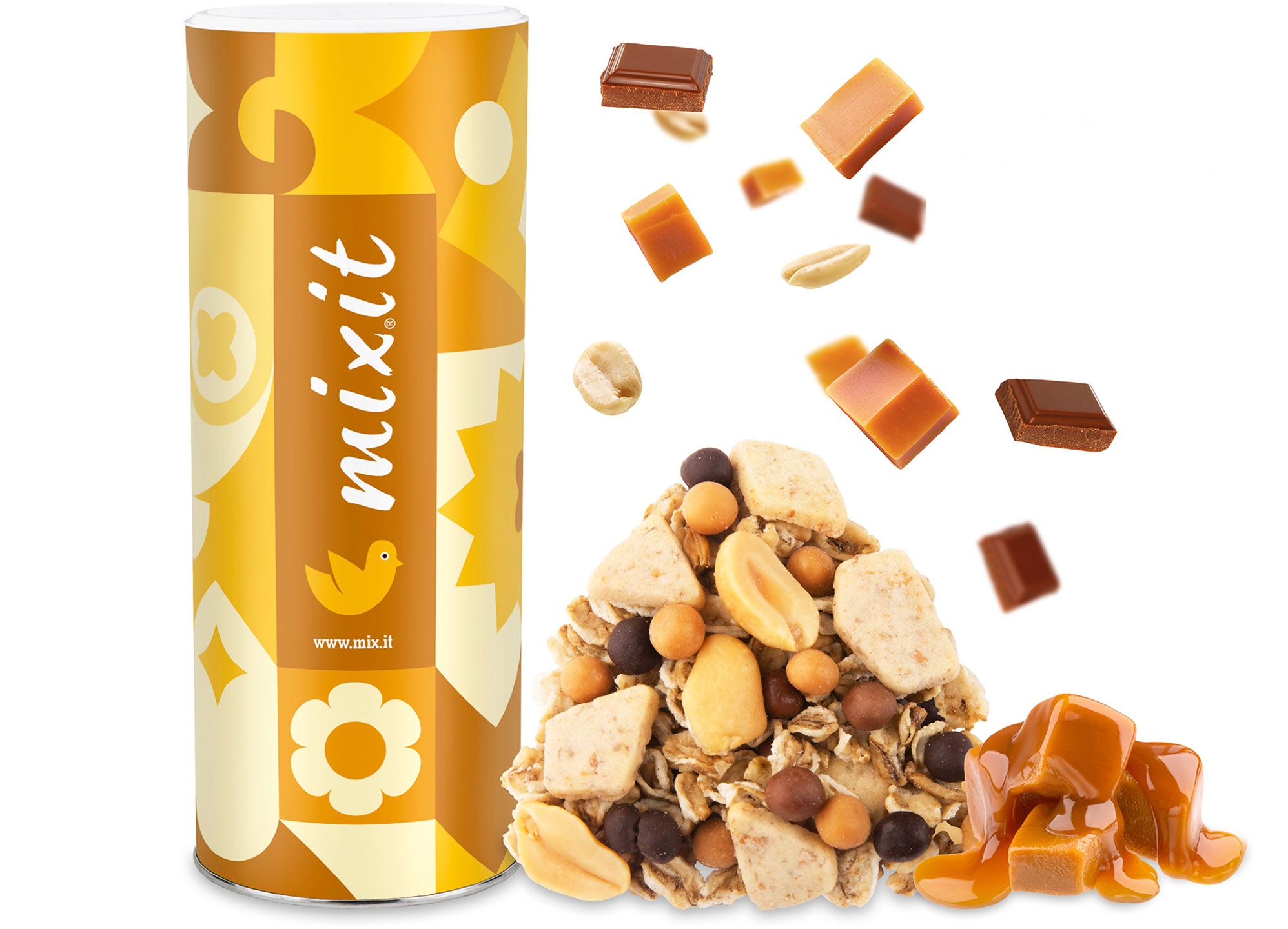Mixit Peanut Caramel & maslová sušienka - 650g
