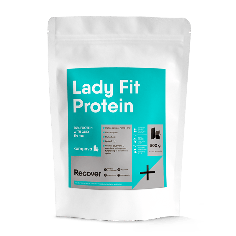 Kompava Lady Fit Protein 500g Príchuť: čokoláda