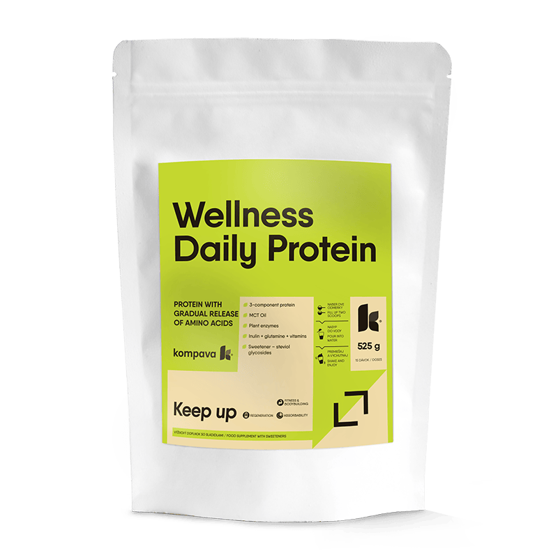 Kompava Wellness Daily Protein 65% 525g Príchuť: vanilka