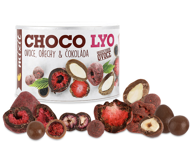 Mixit Chrumkavé ovocie a orechy v čokoláde - 180g