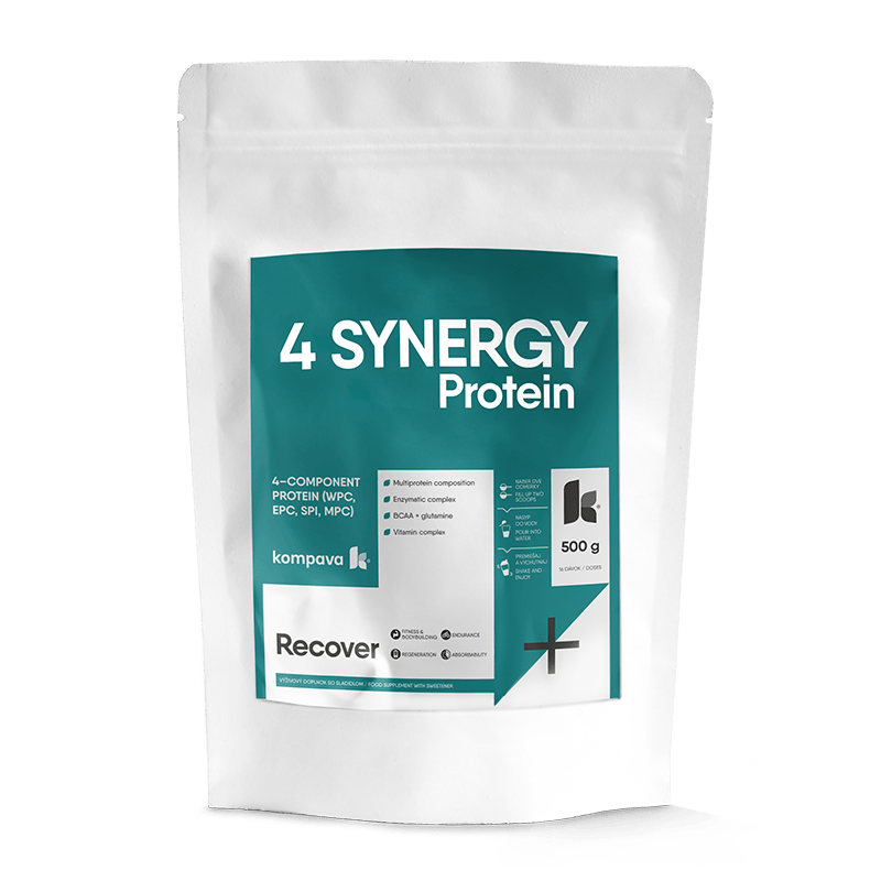 Kompava 4 SYNERGY Protein 500g Príchuť: caffe latte