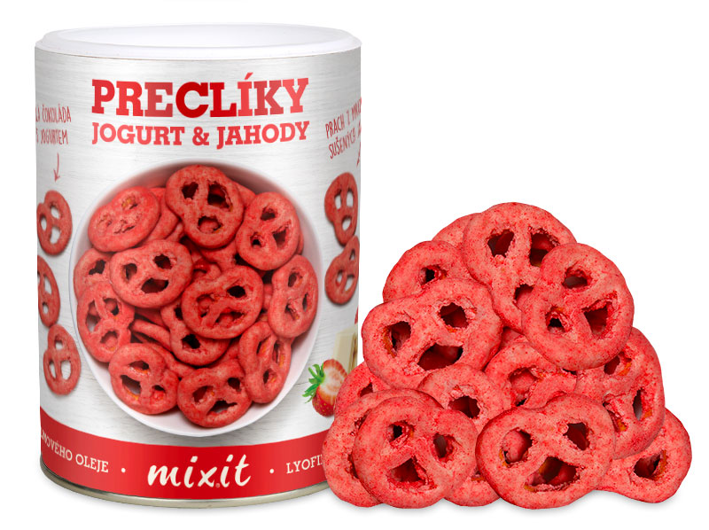 Mixit praclíky - Jogurtová čokoláda s jahodami - 250g