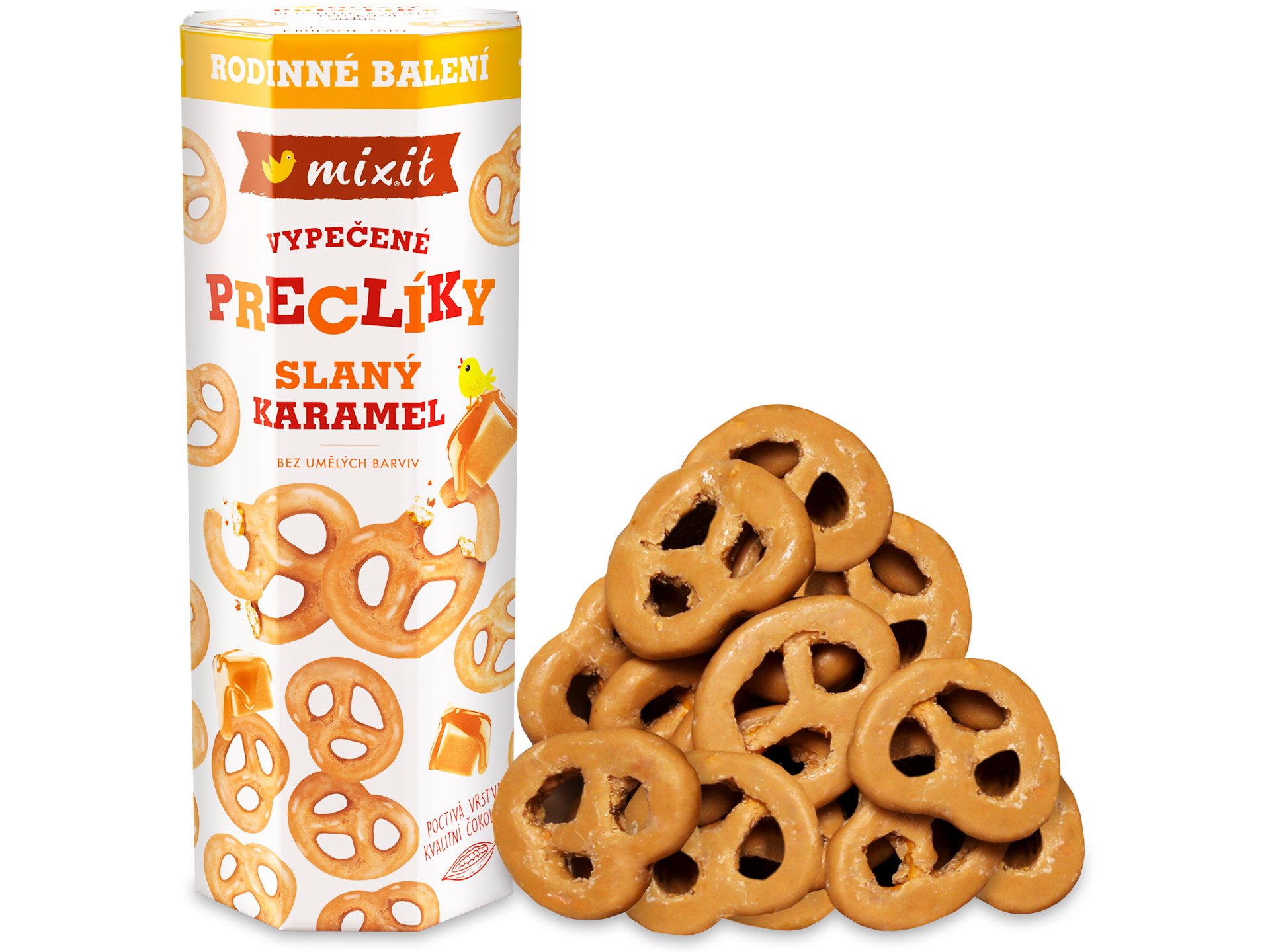 Mixit Veľké Mixit praclíky - Slaný karamel - 500g