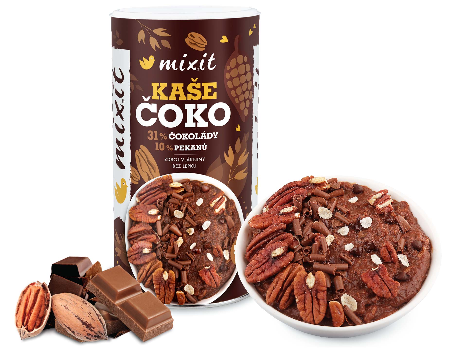 Mixit Čokoládová kaša s pekanmi - 520g