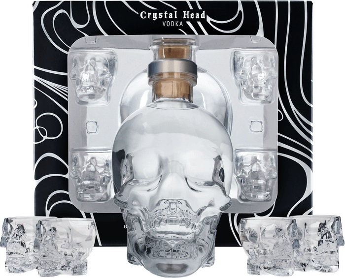 Crystal Head 40% 0,7 l (darčekové balenie 4 poháre)