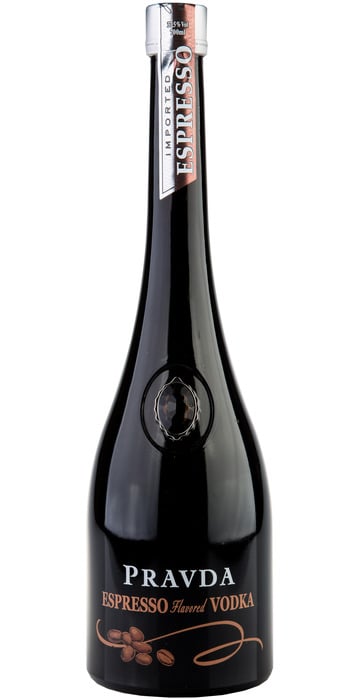 Pravda Vodka Espresso 37,5% 0,7 l (čistá fľaša)