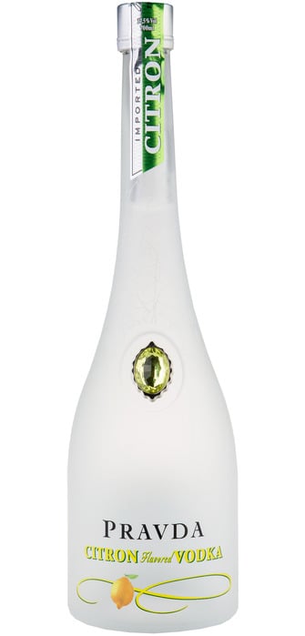 Pravda Vodka Citron 37,5% 0,7 l (čistá fľaša)