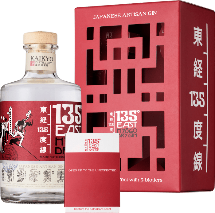 135 East 135° East Hyogo Dry Gin + sada kartičiek 42% 0,7l