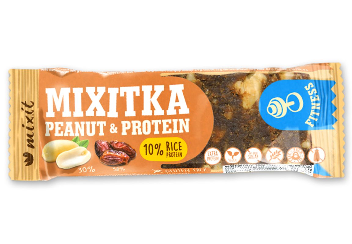 Mixit Mixitka BEZ LEPKU - Arašidy + Proteín 46g